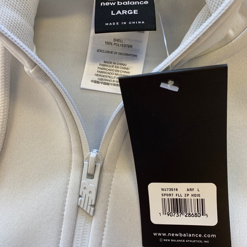 New Balance Women’s 247 Sport Full Zip Hoodie - LG - Picture 2 of 6